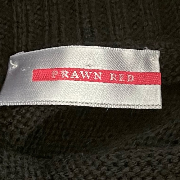 EUC Prawn Red Turtleneck Sweater Size S - Picture 2 of 5